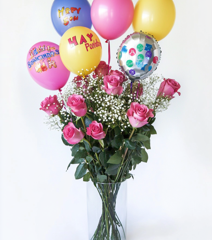 Lively Birthday Balloon Bouquet