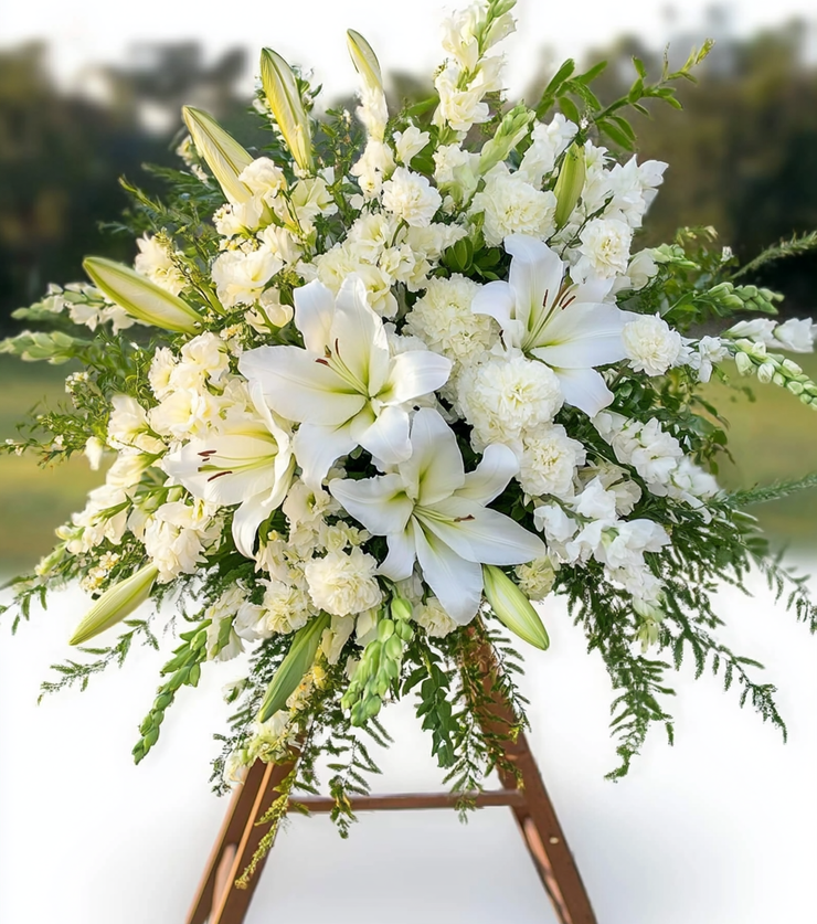 White Standing Spray